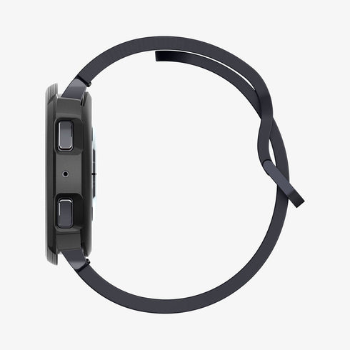 ACS06394 - Galaxy Watch 6 Classic (47mm) Case Liquid Air in matte black showing the front